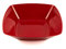 Buzztrove 4 Pcs Deep Square Plastic Bowls Set | 16 cm, 19 cm & 24 cm | Unbreakable Colorful Bowls for Parties, E-Co Friendly, Reusable Bowls for Salad & Pasta (Red, 19 x 19cm)