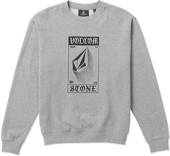 VOLCOM Unisex Watanite Crew Jacke, grau, M