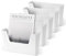 YOHOM Porte-Dossier Adhésif Pour Porte Organisateur de Courrier et de Magazines, Fixation Murale Pour Bureau, Simple Pochette (Blanc-5)