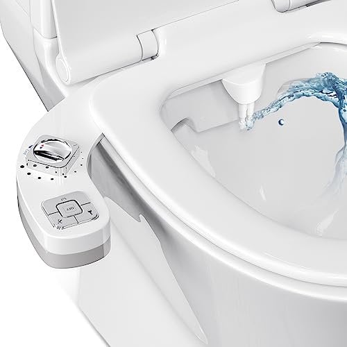 Couleeur Bidet con attacco per bidet UK, bidet non elettrico con acqua calda e fredda con doppio ugello autopulente (lavaggio frontale e posteriore), pressione dell'acqua regolabile, attacco per