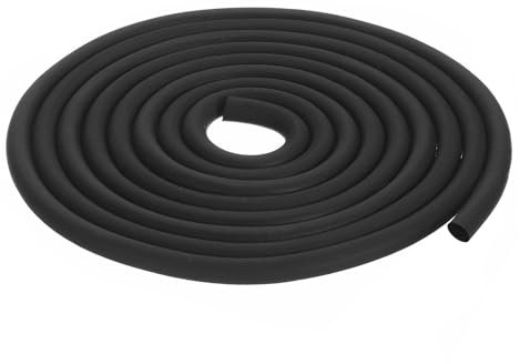 QUARKZMAN Nastro Tenuta Gomma Espansa, Diametro 6mm (15/64) Lunghezza 7 Metri (22.96 Piedi) Gomma Epdm Rotonda per Guarnizioni Fai-Da-Te, Magazzino, Tappetini, Tubi Schiuma, Artigianato