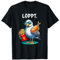 Löppt Lustige Möwe Pommes Fischbrötchen Plattdeutsch Spruch T-Shirt