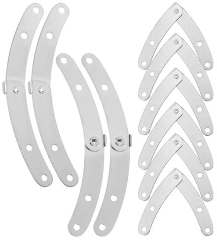 OSALADI 10pcs Box Inner Hinge Kitchen Cabinet Hinges Cabinet Door Damper Locking Hinges Lid Support Hinge Lid Hinges for Chest Lid Stay Drop Down Hinge Chest Hinges Box Cover Iron Heavy