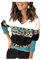 HEYPORK Damen Winter Warm Bequem Pullover Casual Mode Strickpullover Frauen Leopard Drucken Nähen Persönlichkeit V-Ausschnitt Stricken Bottoming Pullover(H*1 Grün, L)