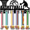 CREATCABIN Basketball-Medaillenhalter,Medaillenaufhänger,Display,Acryl-Medaillenständer,Sport-Medaillenrahmen,Hängende Medaillen,Wandmontage,Schwarz,Für Männer,Basketballkorb,29x13cm