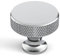 Coinkoly 10 Pack Polished Chrome Cabinet Knobs Single Hole Knurled Drawer Knobs Cupboard Door Knobs for Wardrobes UK0006
