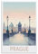 Jdjdu Prag Vintage Reiseposter Geschenk Wanddekoration Gemälde Poster Leinwand Kunst Poster