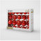 GLOUPIE Confezione 42 Palline Per Albero Di Natale In Vetro Resistente Rosso, 3 Misure Ø 7, 6, 5 cm, Ideali Per Decorare Qualsiasi Albero Natalizio, Finiture Lucide, Trasparenti, Opache E Glitter