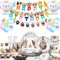 Suministros de Fiesta de Gato, 167 Pcs Set Vajilla y Decoracion Fiesta Cumpleaños Gatos, Globos Gatitos & Platos Fiesta Gatitos Tazas Mantel Pancarta etc Decoraciones para Fiestas Temáticas de Gatos