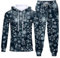 Generisch Weihnachtsanzug Herren Winter - freizeitanzug herren 2 Teilig Hosenanzug Sportlich Herren Elegant black friday sale Activewear Für Herren Streatwear Trainingsanzüge Für Herren