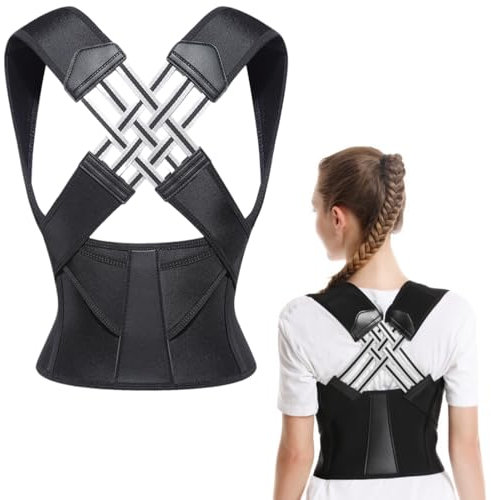 CATOR 1 pcs Corrector Postura Espalda Ajustable Transpirable Corrector de Espalda Faja Lumbar Hombre Mujer Postura Espalda Corrector Espalda Recta para Alivio Del Dolor de Cervicales y Espalda
