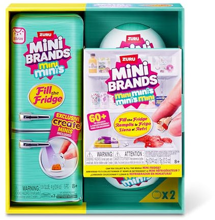 MINI BRANDS-FILL THE FRIDGE-SERIES 1-1PK Fill the Fridge PLAYSET S1 And 2PK INT Capsules S1 COMBO