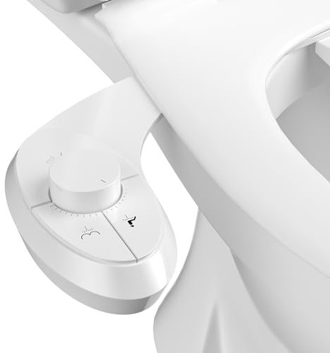 Clear Bidet Attachment for Toilet UK - Self-Cleaning Dual Nozzle Bidet Toilet Seat with Adjustable Water Pressure - Easy Installation