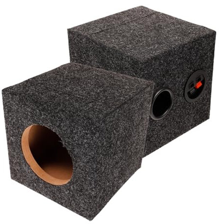Vaguelly Subwoofergehäuse Für Auto Versiegelt Mit Teppichboden Einzelne Lautsprecherbox Aus Holz Für Car-Audio-enthusiasten Zur Bässe-verstärkung