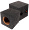 Vaguelly 1 Paar Box Einzellautsprechergehäuse Subwoofer Auto passiver Subwoofer bass Box Auto subwoofer gehäuse Leere Box portierte Subwoofer-Box. Subwoofer-Gehäuseversorgung hölzern Black