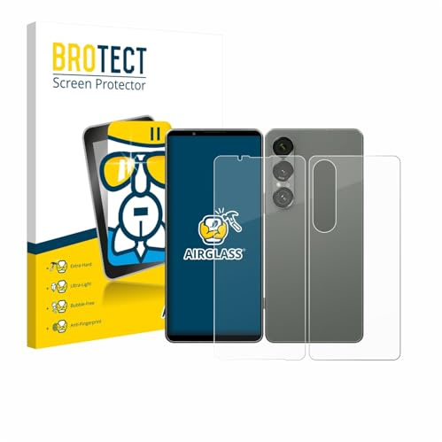 BROTECT Schutzglas für Sony Xperia 1 VII (Display+Rückseite) Schutzfolie Panzer Folie Glas[Extrem Kratzfest 9H, Anti-Fingerprint, Ultra-Transparent]