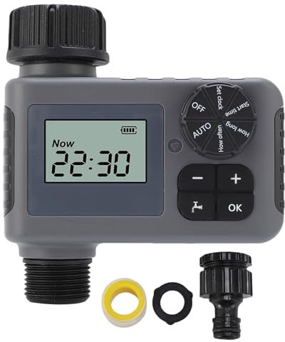 Sprinkler Timer Programmable Smart Automatic Contrôle pour Le Tuyau de Gazon Garden Irrigation Drip Drip avec Arrosage Manuel