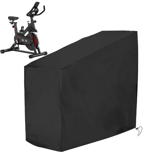 Funda Bicicleta Estatica Exterior Impermeable, Cubierta Antipolvo Para Bicicleta Giratoria o Bici Spinnin-g Exterior, con Cordón, Protectora contra Lluvia, Sol y Polvo - 58x113x126x142 cm