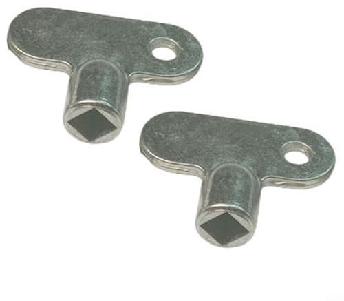 TDCuizent Clé de purge de radiateur 5 x 5 mm en alliage de zinc pour vannes de radiateur standard, outil de ventilation pour purge de radiateurs et amélioration de l'efficacité du chauffage (B)