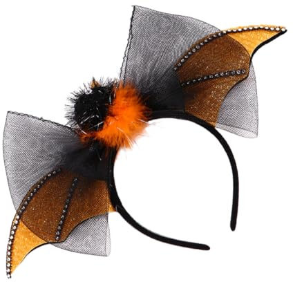 GALPADA 3 Pièces Bandeau Chauve-souris Halloween pour Adultes et Accessoires de Coiffure Festifs pour Déguisement et Maquillage Confortable Couleur Aléatoire
