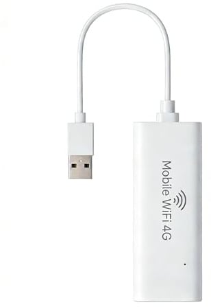 Inefala USB 4G LTE AX3000 Wi-Fi 6 Portatile con eSIM, USB Plug & Play, WiFi Portatile per Autoradio Android, Router WiFi Portatile con eSIM, Modem WiFi, Hotspot Mobile Copertura globale