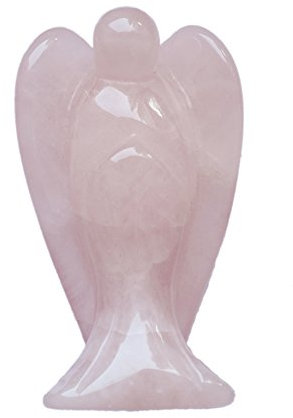 Spirit of Avalon Edelstein Engel Standfigur Rosenquarz groß - Yoga Esoterik Spiritualität Astrologie Energie