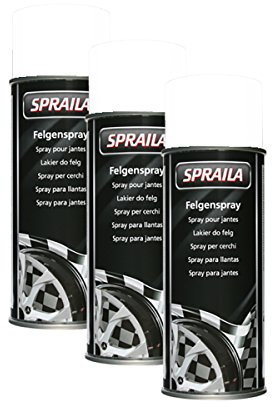 3X KWASNY 300 053 Auto-K SPRAILA Felgenspray Klarlack 400ml