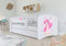 Bjird Kinderbett Jugendbett 70x140 80x160 80x180 Weiß mit Rausfallschutz Schublade und Lattenrost Kinderbetten für Mädchen und Junge - Fee mit Schmetterlingen 180 cm
