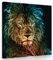 Forwall - Leinwand Bilder - Löwe Abstrakt Schwarz Tiere - 40x40 cm Leinwandbilder - Bild auf leinwand - Wandbild XXL groß Wandbilder für Wohnzimmer Schlafzimmer Wohnzimmerbilder Modern