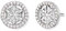 Engelsrufer Damen Ohrringe Ohrstecker Lebensblume aus Sterling Silber - Steckverschluss - besetzt mit 48 weißen Zirkonia Steinen - nickelfrei - 10mm