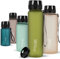 720°DGREE Gourde 650ml “uberBottle“ +Tamis à Fruits, softTouch - Sans BPA, Anti-fuite - Bouteille d'Eau, Water Bottle idéale pour Enfants, École, Sport, Randonnée, Camping, Université, Voyage, Travail