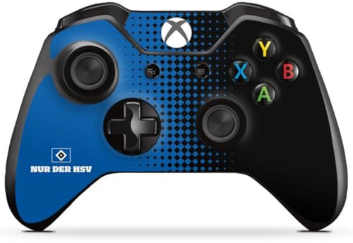 DeinDesign Skin kompatibel mit Microsoft Xbox One Controller Folie Sticker HSV Logo Offizielles Lizenzprodukt