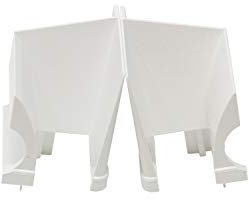 Schüco - Embudo de entrada de DIWARO.®, para rieles de guía de persianas de plástico, precio por par, color blanco