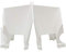 Entonnoir Schüco de DIWARO.® - Pour rails de guidage de volet roulant en plastique - Vendu par paire - Blanc