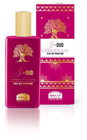 Helan, G-Oud, Profumo Donna, Eau de Parfum dai Toni Dolci - Fragranza Speziata con Nota Gourmand di Caramello e Caffè - Profumi Donna con Accordo di Legno Oud e Note di Vaniglia, 50 ml - Made in Italy
