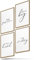 BLCKART Poster-Set Office Motivation 01 - moderne Wandbilder mit Sprüchen - Premium Poster für Arbeitszimmer - Bilder zur Wanddekoration im Büro - Größe A5