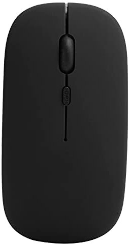 Mouse Negro Inalámbrico Bluetooth 5.0 Silent Office para OS X/Mi/Samsung Laptop Tablets Mute Ligero Y Portátil Conveniente Y Práctico Adecuado para la Oficina Y la Familia