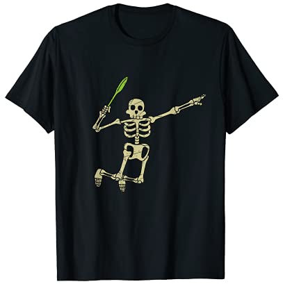 Lustige Skelette Badminton Skelette Halloween Kostüm T-Shirt