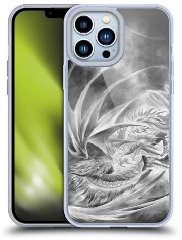 Head Case Designs Officially Licensed Ruth Thompson Silver Ice Dragons Gel Case [Military Grade Protection] Compatible with Apple iPhone 13 Pro Max and Compatible with MagSafe