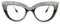 FUPRECIOUS Katzenaugen-Lesebrille mit funkelnden Strasssteinen, Lesestärke und Blaulichtfilter - Stylische Lesebrillen mit Blaulichtblockierung