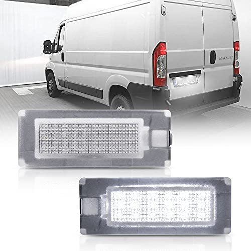 njssjd 2X LED Kennzeichenbeleuchtung für F.iat Ducato Bus Kasten 2006-2019 Canbus Weiße LED-Tag-Heckleuchte EUR€1799EUR€17.99