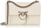 Pinko Love One Classic DC Vitello SE, Borsa Donna, Z14O-Bianco Seta-Old Silver, U
