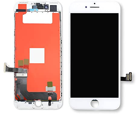 electromax LCD for iPhone 8Plus Display Digitizer Screen with Glass Lens Repair Replacement Kit Black (4.7 inch) (Iphone 8 Plus, White)