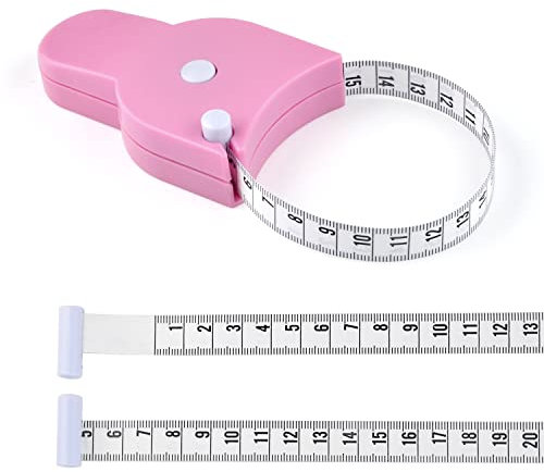 WINTAPE körpermaßband, Maßband körper,150cm Maßband (Rosa)
