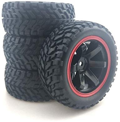 für Rallye 1:10 75 Mm Gummi Reifen und Felgen für 94123 RC MaßStab 1:10 StraßEn