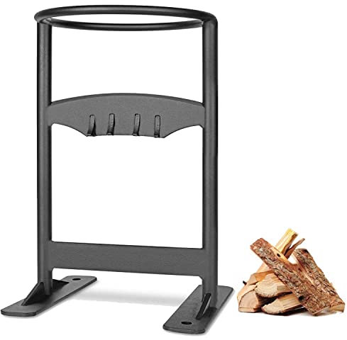 Log Splitter Heavy Kindling Splitter for Wood, Duty Wood Splitter Cast Iron Manual Protocol Splitter Wood Divider Firewood Kindling Splitter Lightweight for Home Camping Outdoors