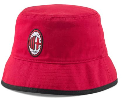 AC Milan Herren Bucket Hat Hut, Tango Red Black, Einheitsgröße