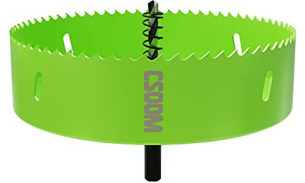 CSOOM 155mm M42 Bi-Metall-Lochsäge Bohrkrone Für Arbeiten in Gipskarton, Kunststoff, Holz, dünnes Metall, dünnem Stahl-blech, Hochleistungs-Bohrwerkzeug