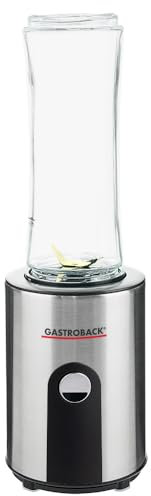 GASTROBACK #41033 Design Smoothie Maker Mix & Go, argento/nero