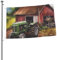 Flagge, 60 x 91 cm, Banner mit 2 Ösen, Traktor auf dem Bauernhof, Außendekorationen, HD-Druck, 200D, strapazierfähiges Polyester, Banner für Urlaub, Hof, große Flaggen für Innen- und Außendekoration